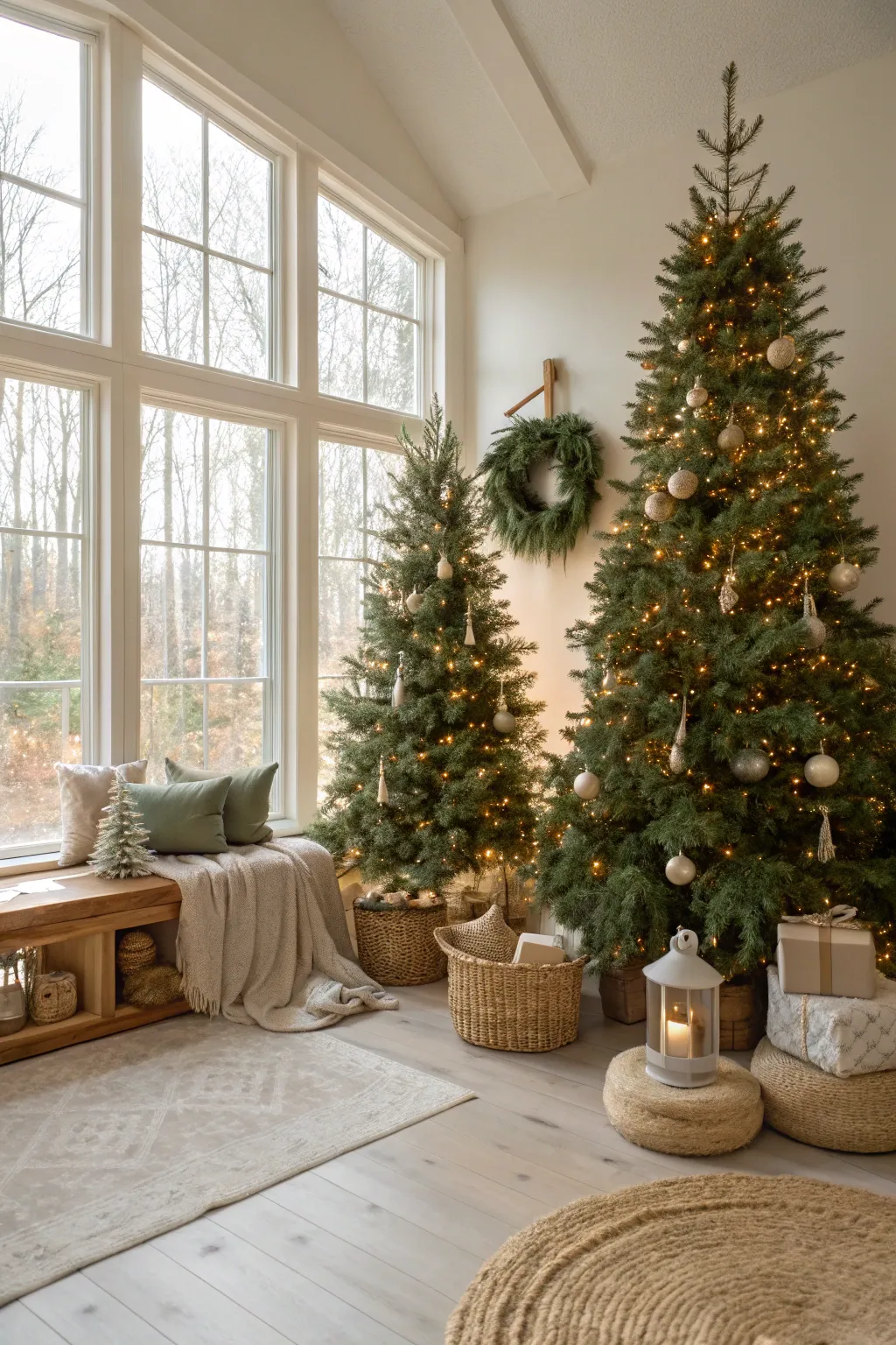 16+ Inspiring Multiple Christmas Trees in One Room