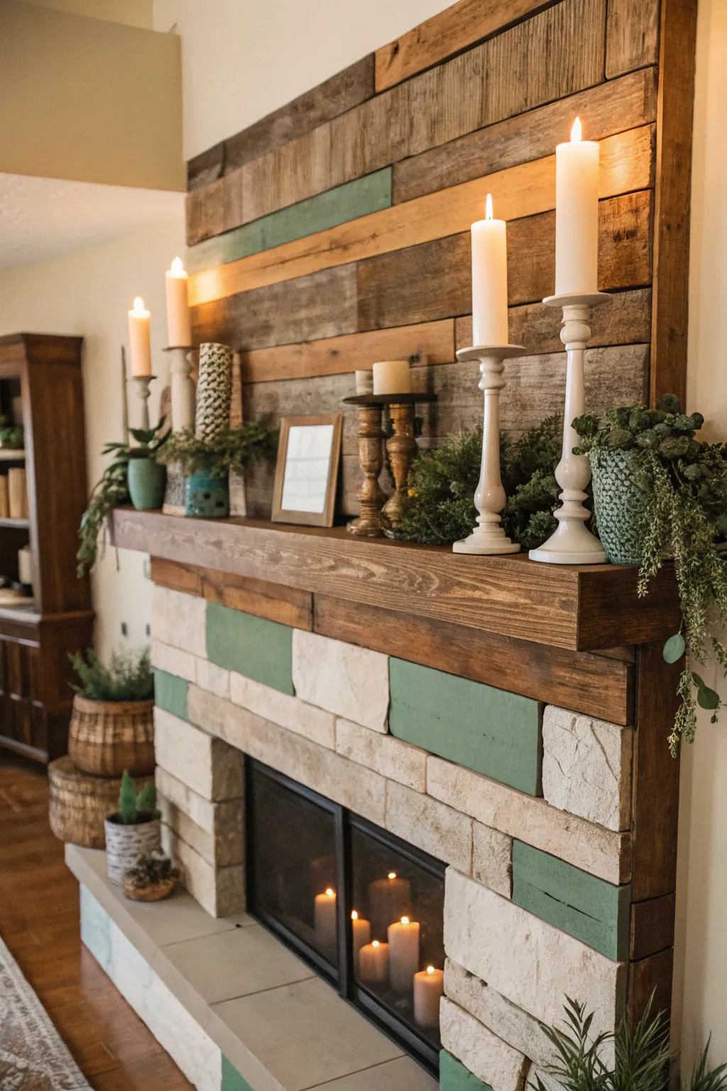 19+ Inspiring Wood Mantel Ideas for Cozy Homes