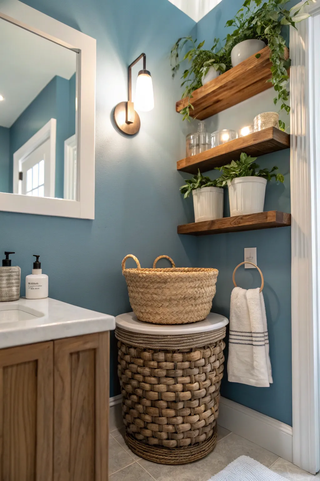 17+ Stunning Blue Powder Room Ideas to Inspire You