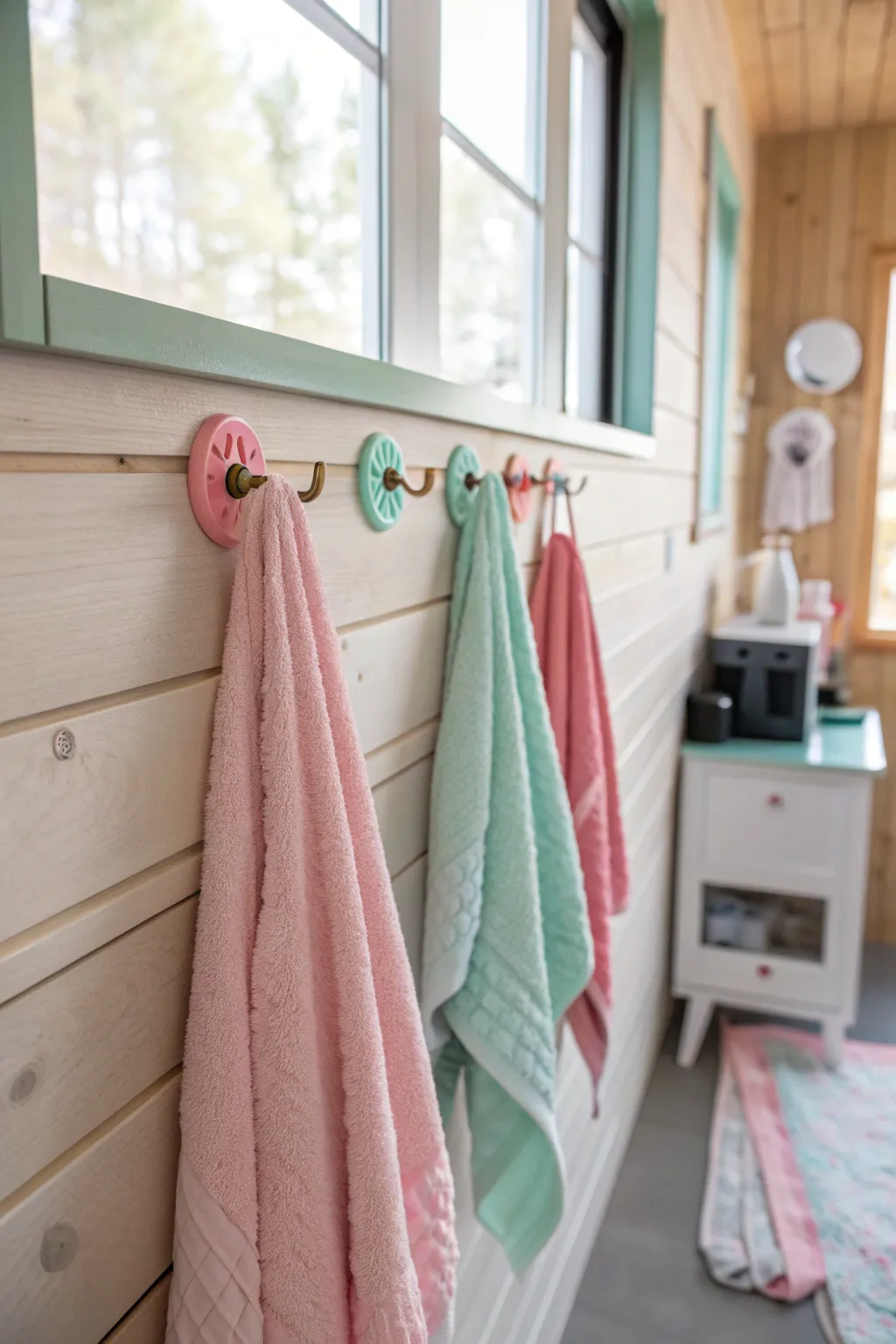 18+ Charming Little Girl Bathroom Ideas