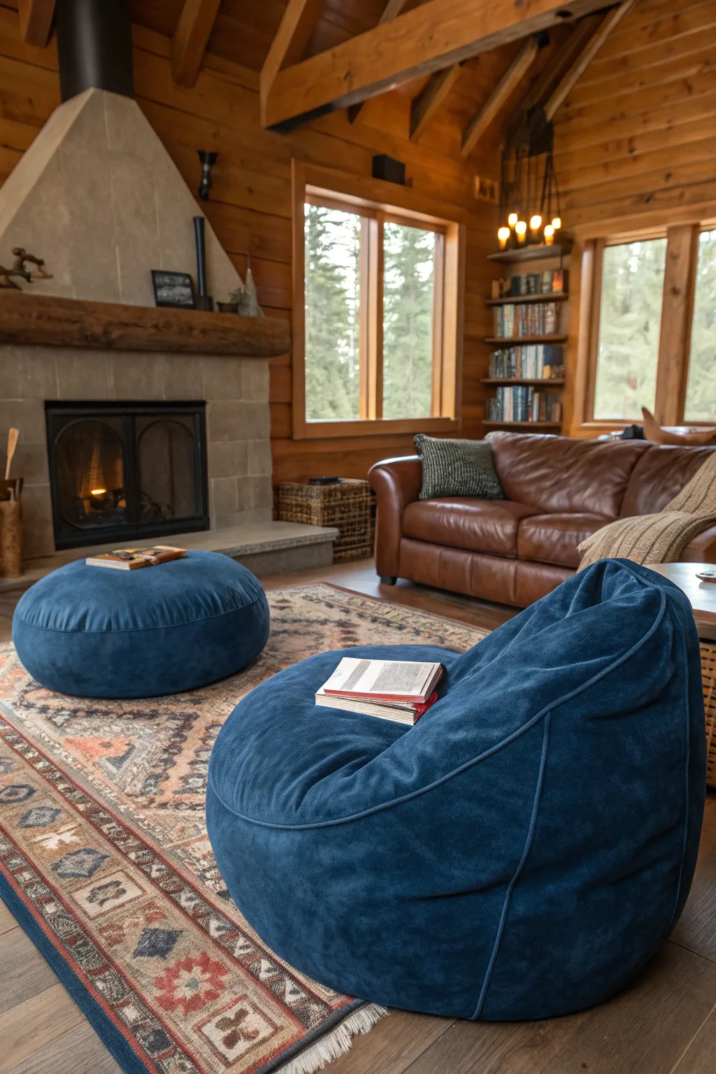 18+ Cozy Bean Bag Living Room Ideas