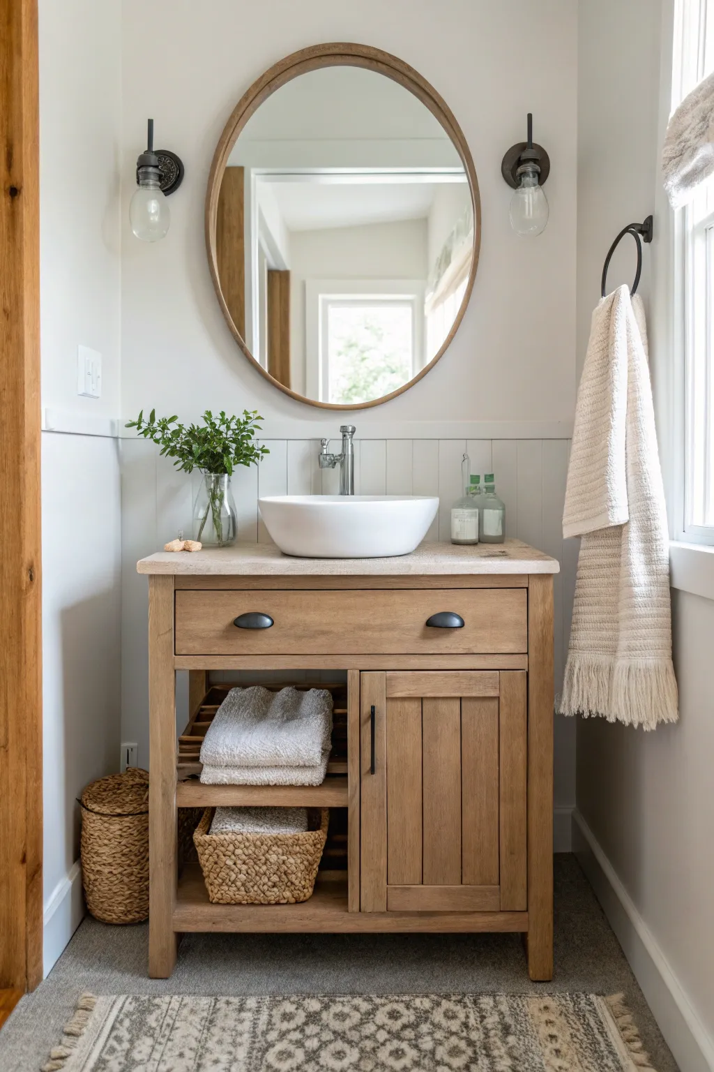 17+ Stylish Bathroom Vanity Ideas with Single Sinks