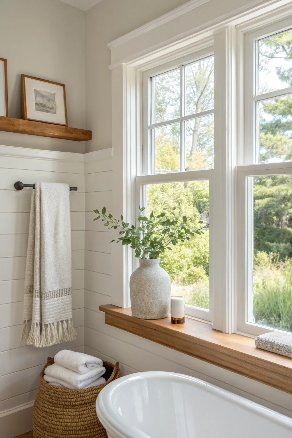 16+ Stylish Bathroom Window Trim Ideas