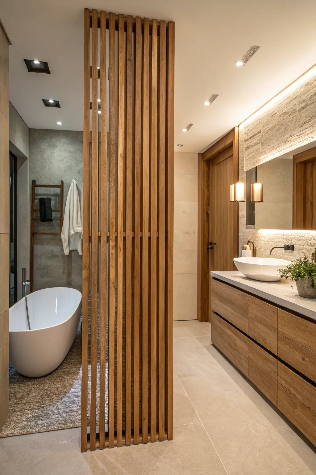 20+ Stylish Modern Bathroom Toilet Divider Ideas