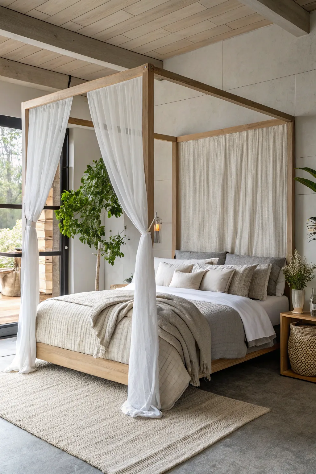 17+ Stunning Modern Canopy Bedroom Ideas