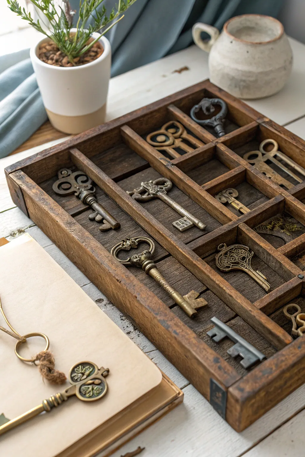 18+ Charming Vintage Printers Tray Ideas