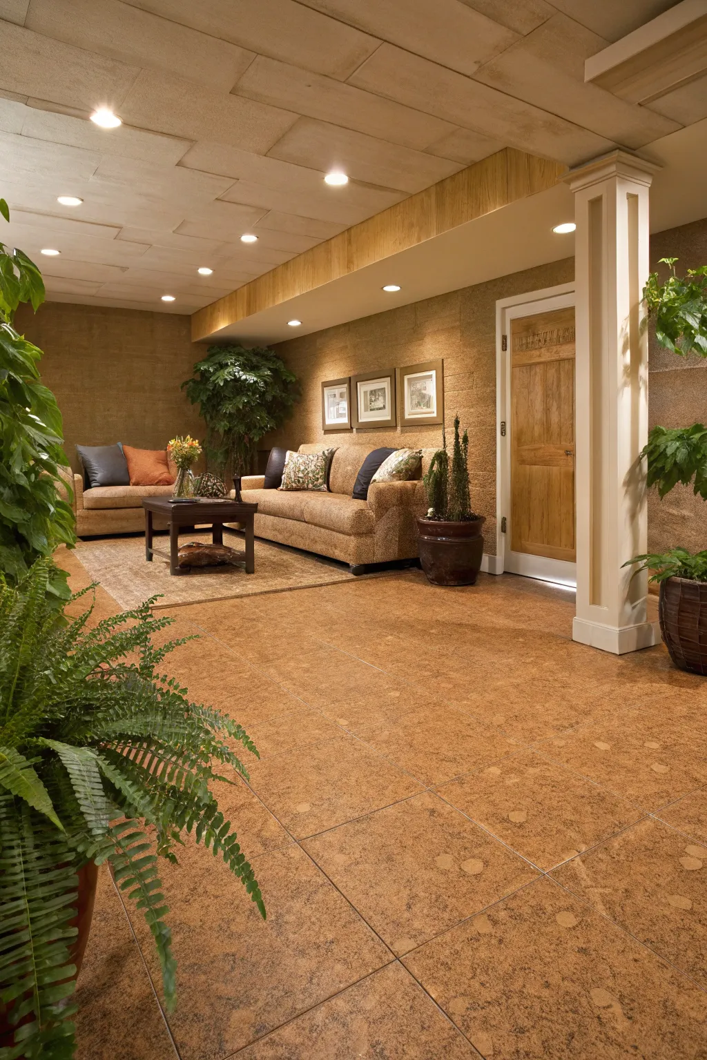 17+ Inspiring Unfinished Basement Floor Ideas