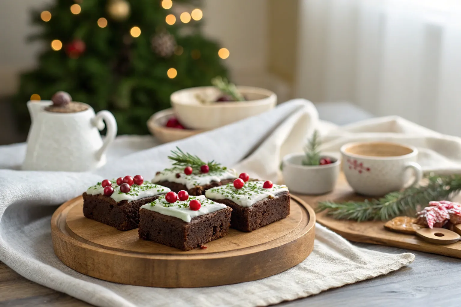 17+ Festive Christmas Brownie Decorating Ideas