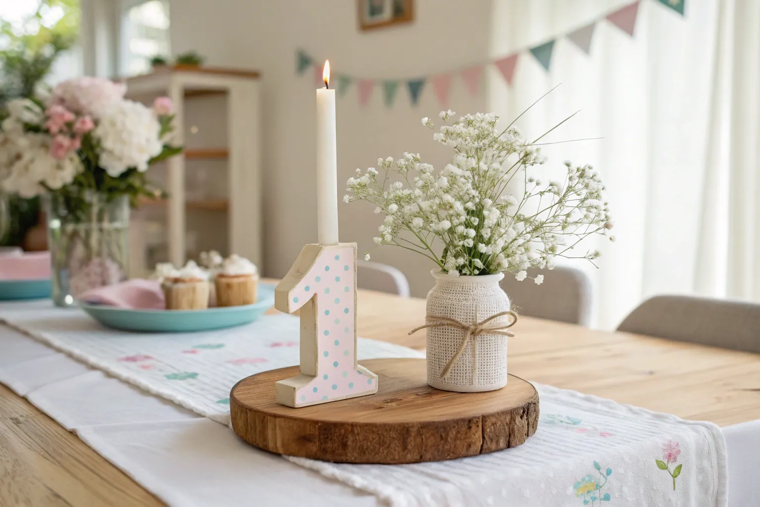 7+ Charming First Birthday Centerpiece Ideas